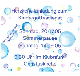 Kindergottesdienst